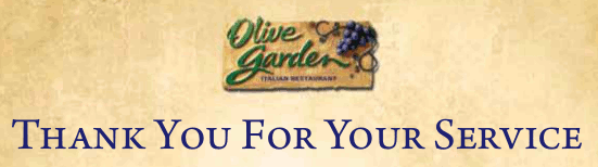 olive garden veterans day freebies